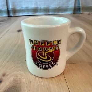 Waffle House Coffee Mug Tuxton Diner Cream Ceramic RestaurantWare Collectible